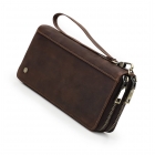 Мужской Кожаный Клатч на Запястье CK1018 Brown
